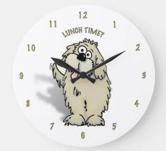 Get to know your doggy's routine byt the clock